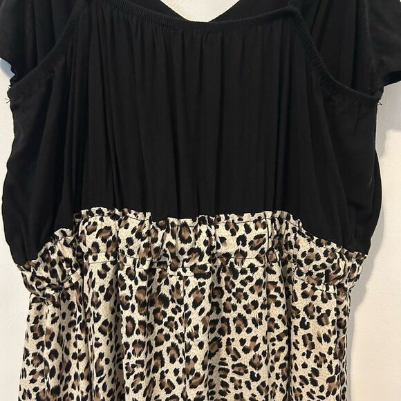 Main strip maxi dress women’s Medium boho babydoll peasant whimsigoth Y2K witchy - Picture 11 of 11